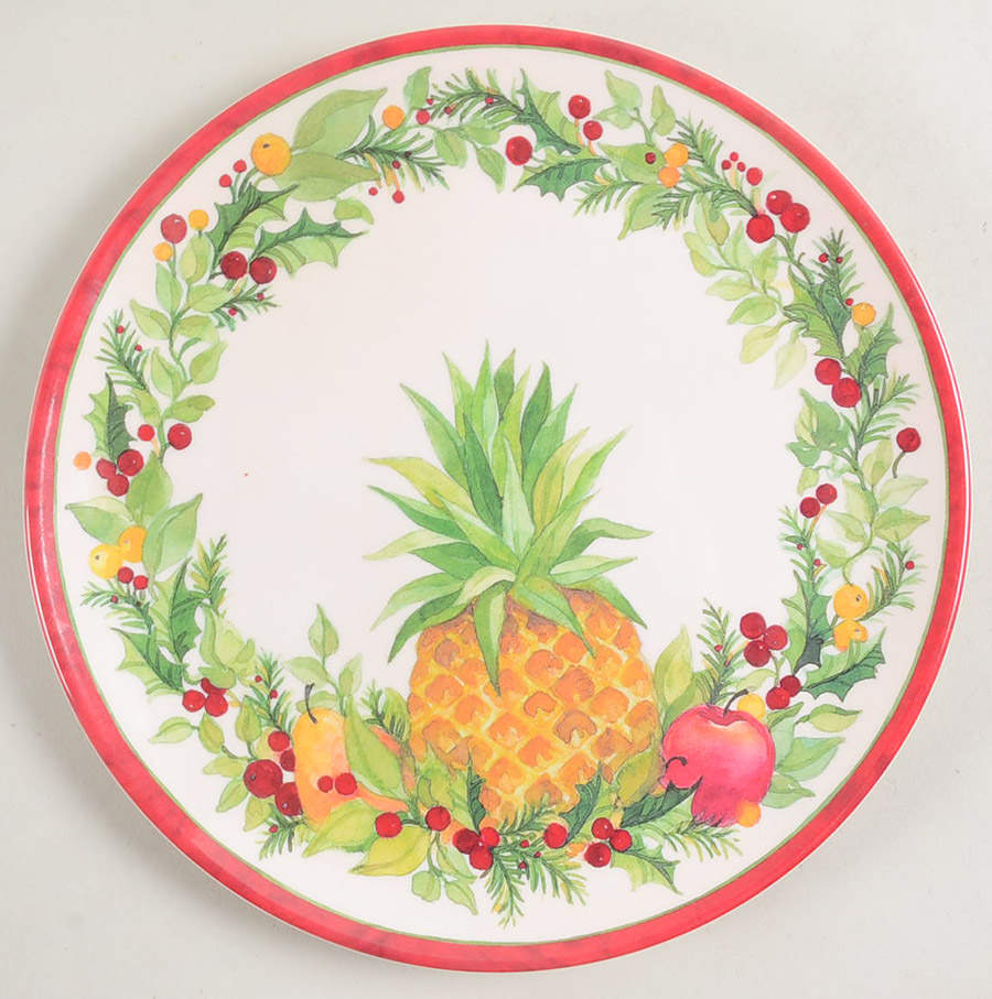 Holiday Jubilee Melamine Salad Plate by Williamsburg-1