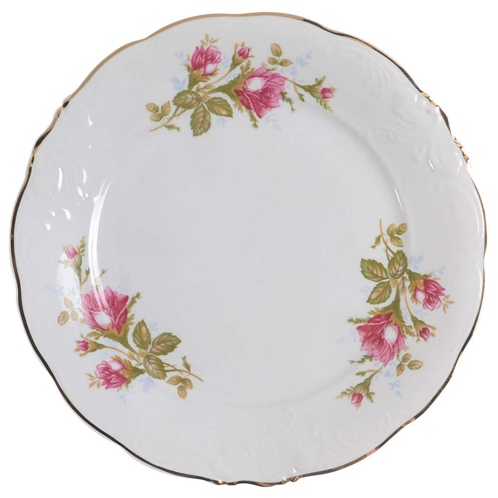 Pompadour Rose Dinner Plate by Wawel-1