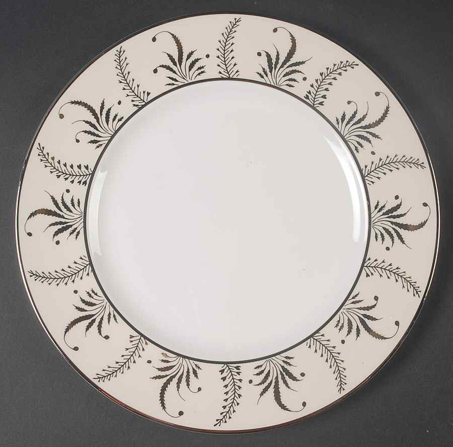 Meadow Silver Dinner Plate by Wedgwood-1