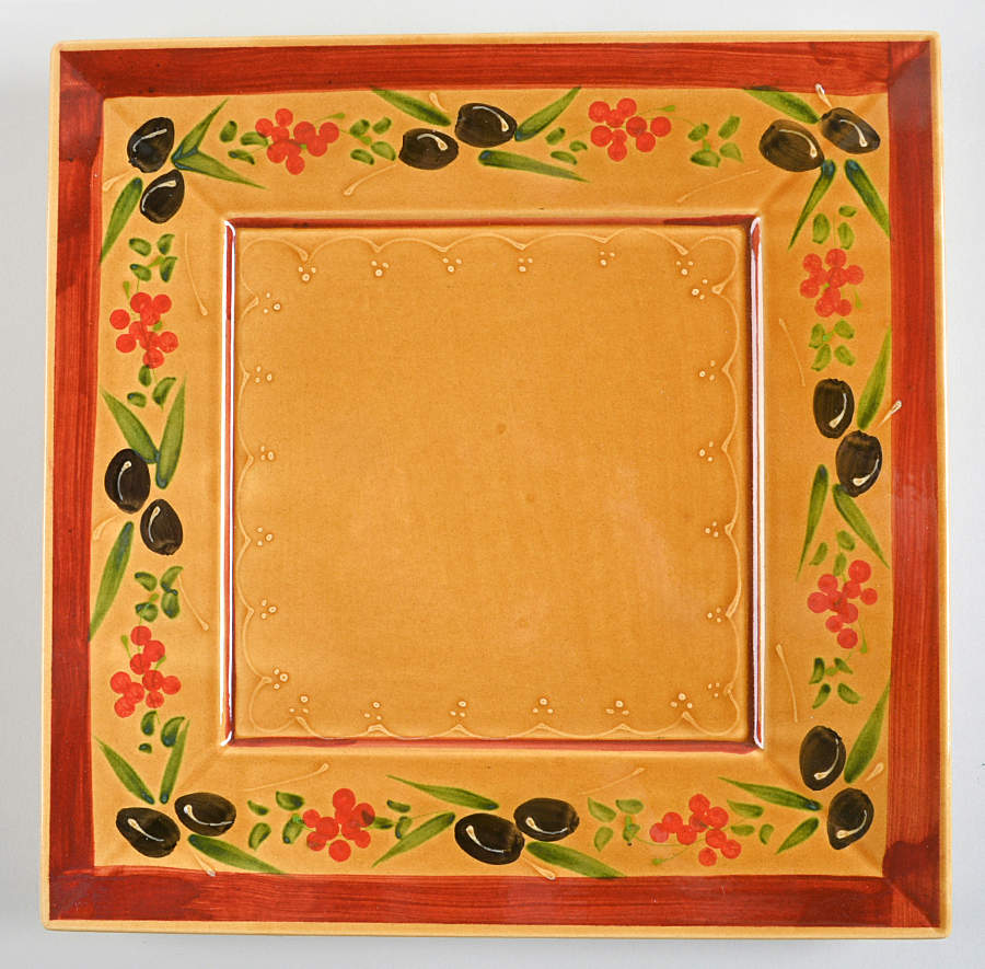 Olives 12" Square Serving Platter by Williams-Sonoma-1