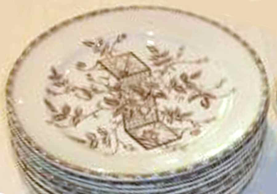 Etruria Brown Dinner Plate by Whittaker & Co-1