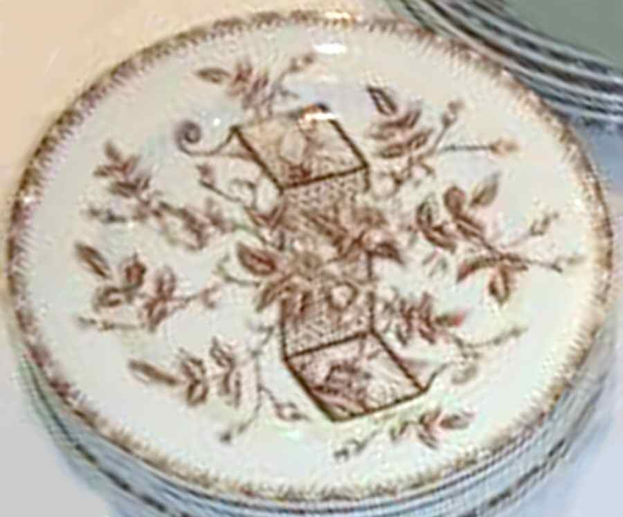 Etruria Brown Salad Plate by Whittaker & Co-1