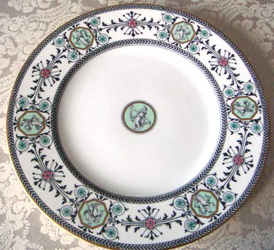 Astbury White (Black Laurel) Dinner Plate by Wedgwood-1