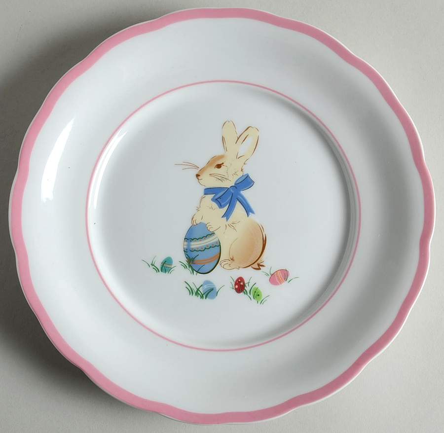 Spring Bunny Salad/Dessert Plate by Williams-Sonoma-1