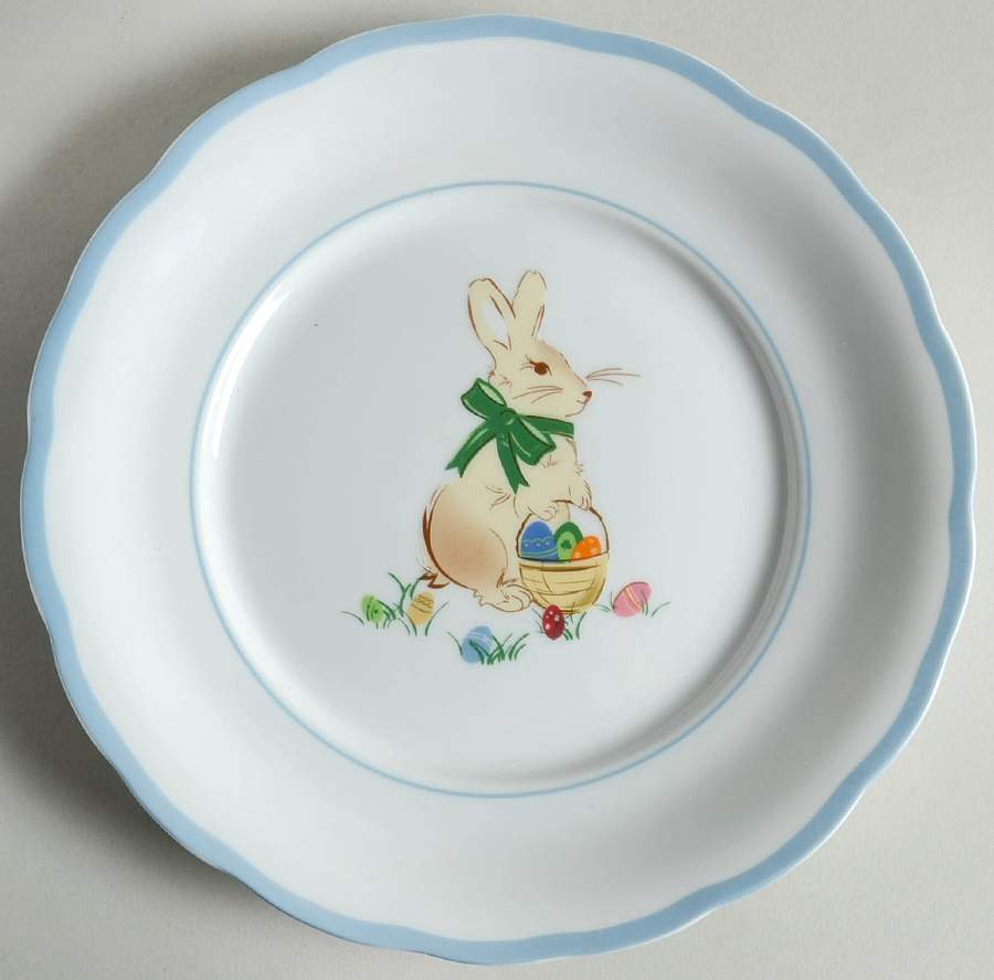 Spring Bunny Salad/Dessert Plate by Williams-Sonoma-1
