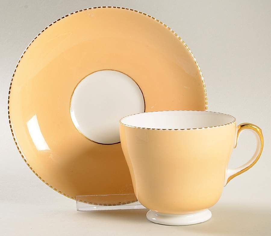 April Champagne Footed Cup & Saucer Set by Wedgwood-1