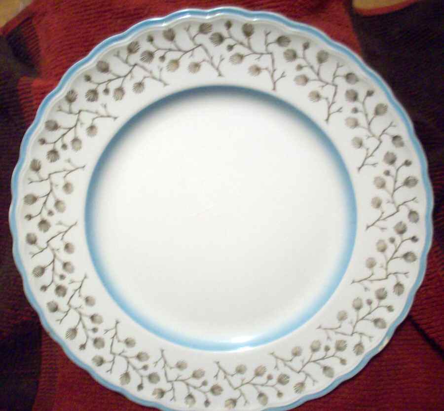 WOO172 (Blue) Dinner Plate by Wood & Sons-1