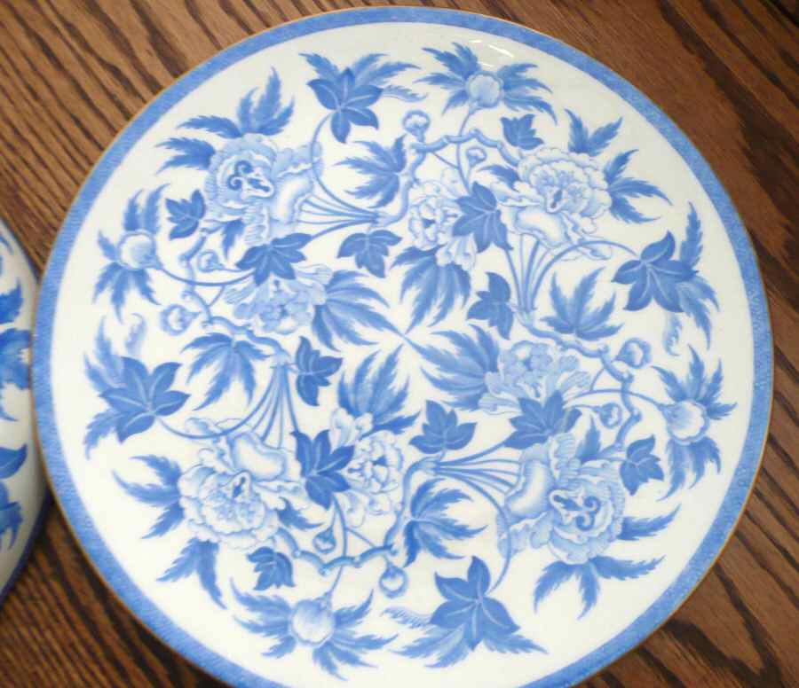 Peoney (Blue) Rim Soup Bowl by Wedgwood-1