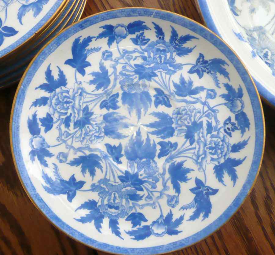 Peoney (Blue) Saucer by Wedgwood-1