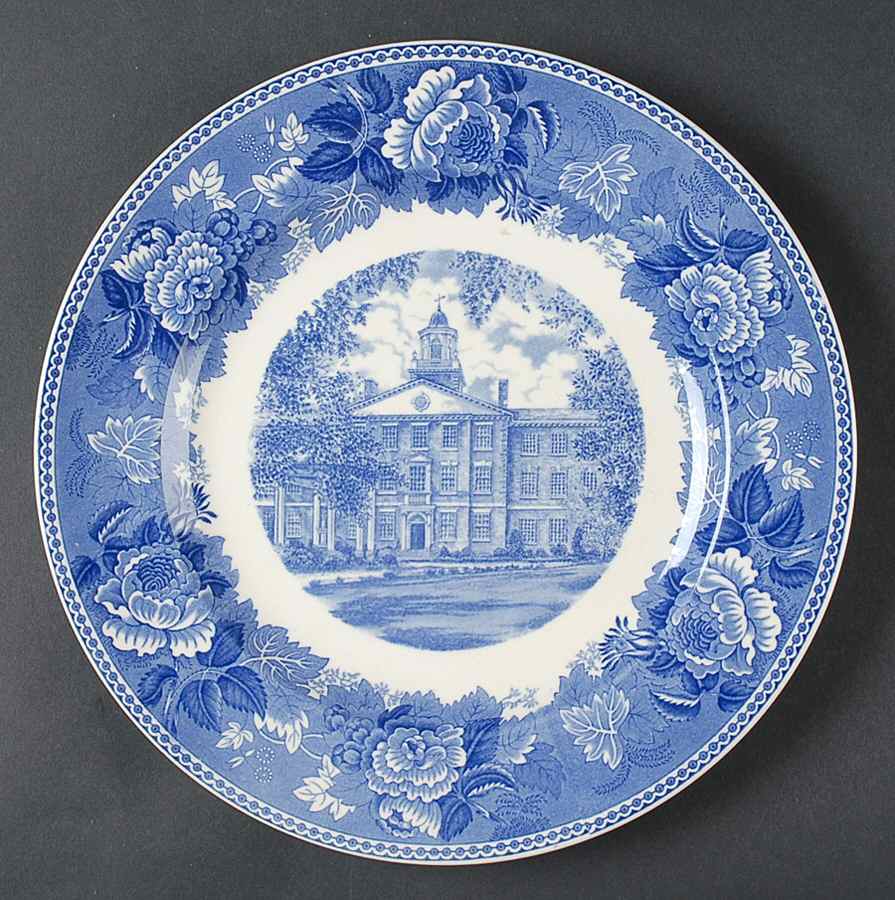 Wake Forest College Blue Dinner Plate by Wedgwood-1