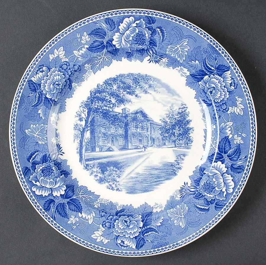 Wake Forest College Blue Dinner Plate by Wedgwood-1