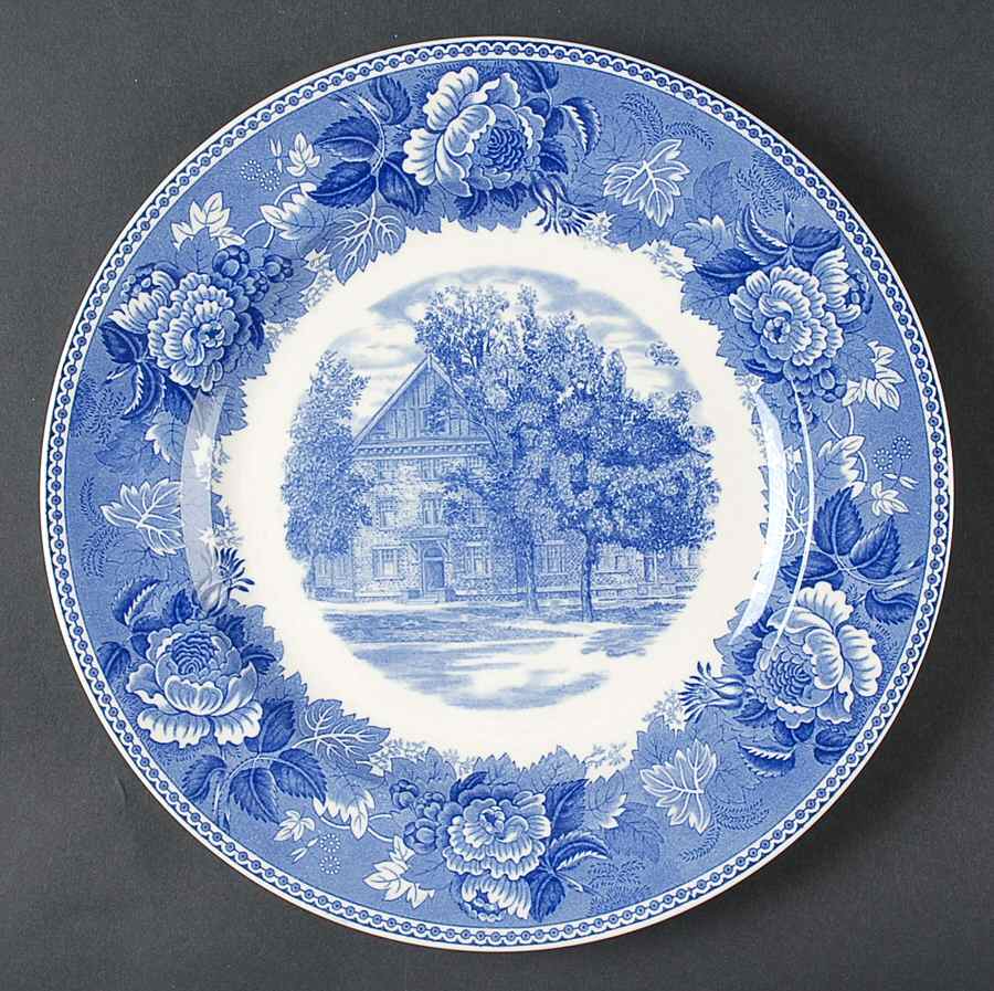 Wake Forest College Blue Dinner Plate by Wedgwood-1