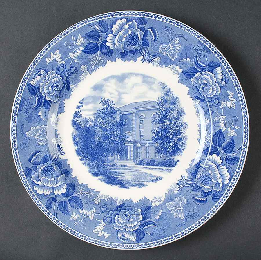 Wake Forest College Blue Dinner Plate by Wedgwood-1