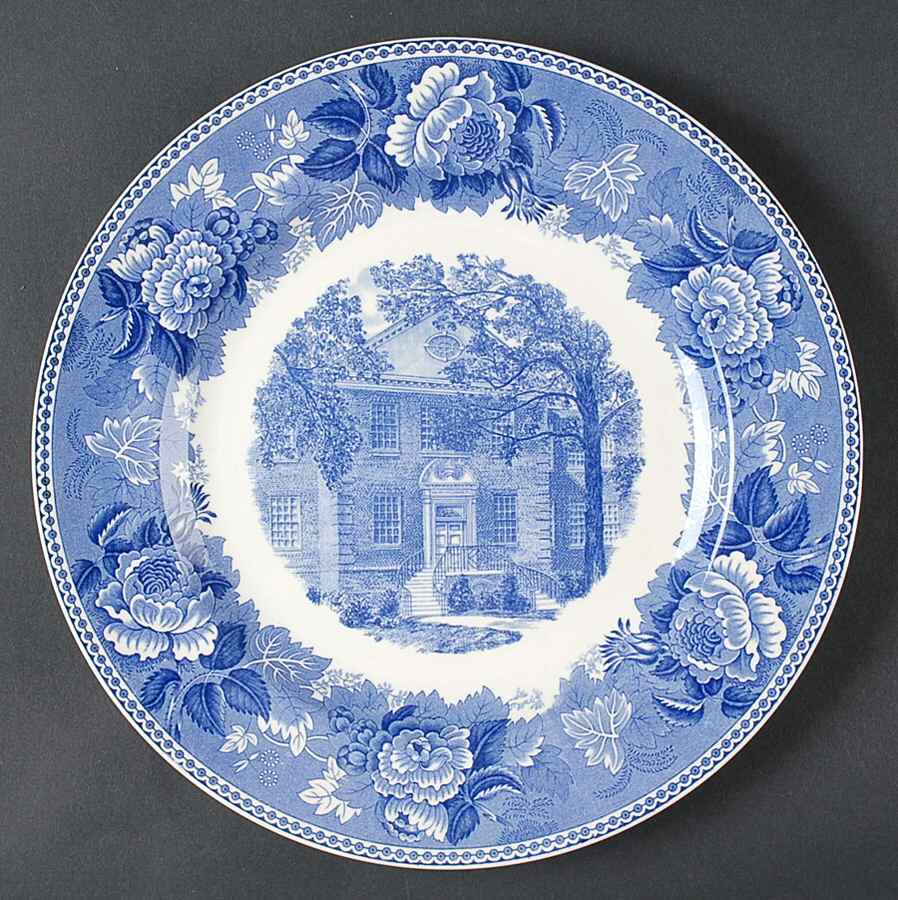 Wake Forest College Blue Dinner Plate by Wedgwood-1