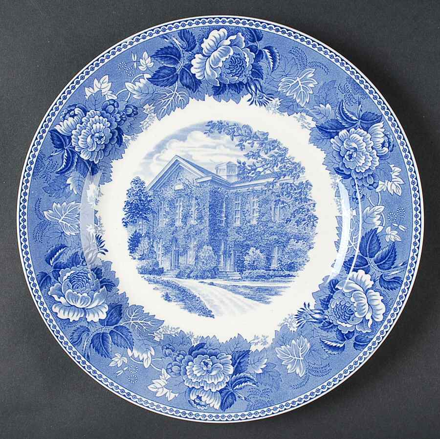 Wake Forest College Blue Dinner Plate by Wedgwood-1