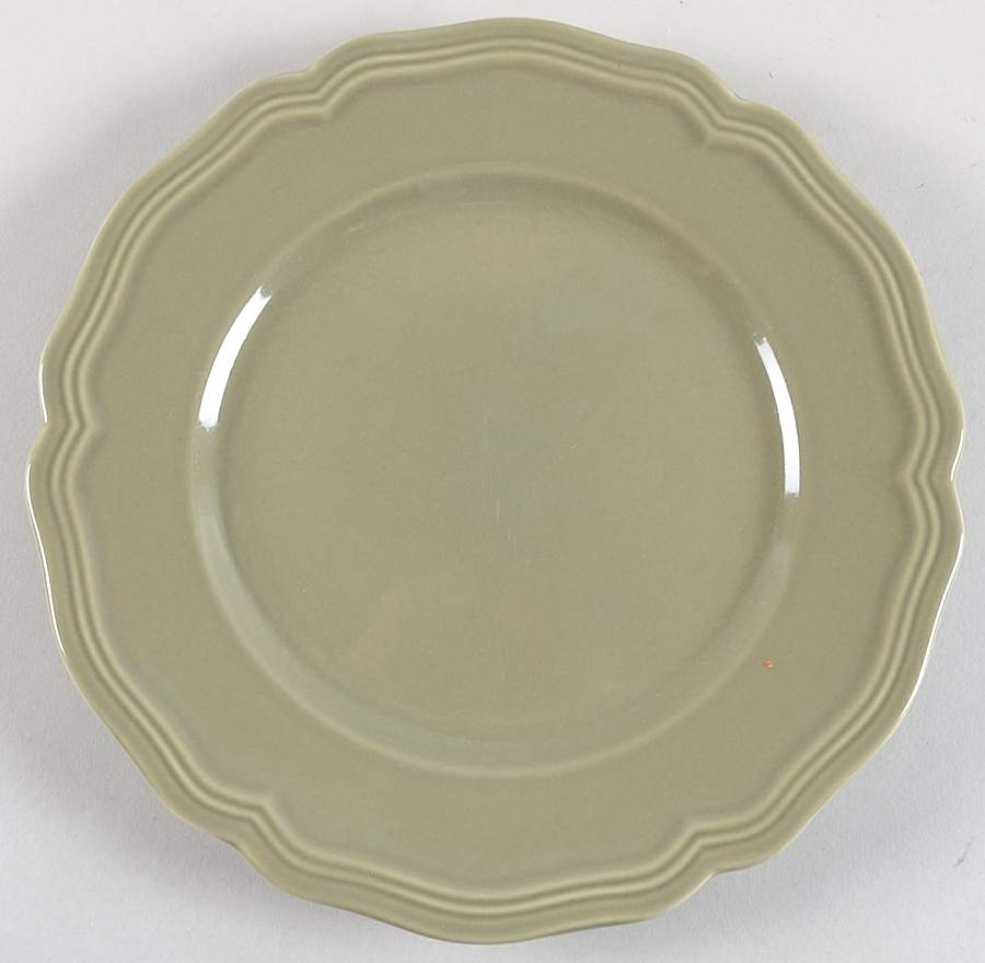 Baroque Green Luncheon Plate by Williams-Sonoma-1
