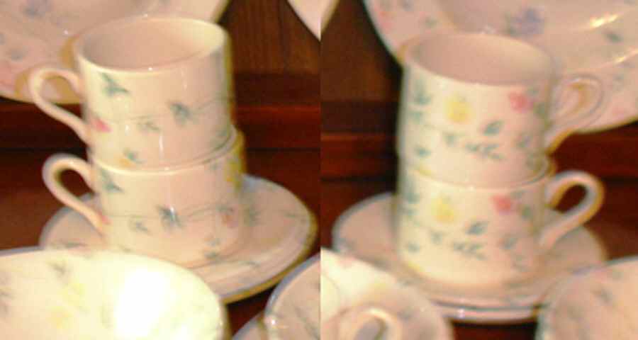 WOO176 Flat Cup & Saucer Set by Wood & Sons-1