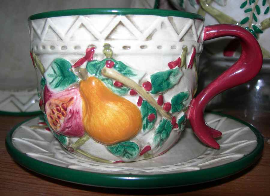 WOM19 Flat Cup & Saucer Set by World Market-1
