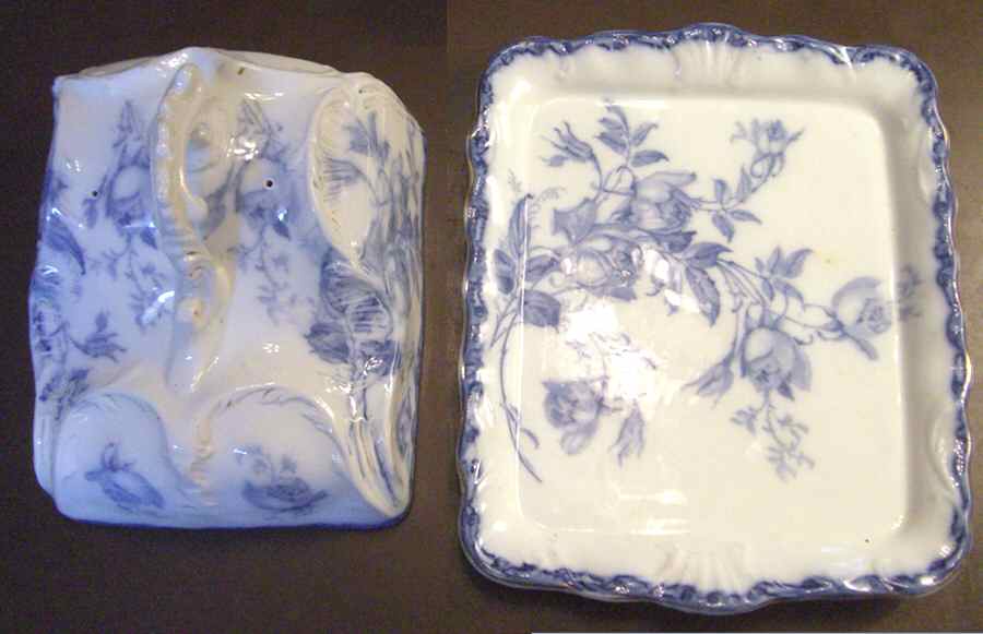 Rosa Cheese Dish with Lid (Wedge) by Wedgwood-1