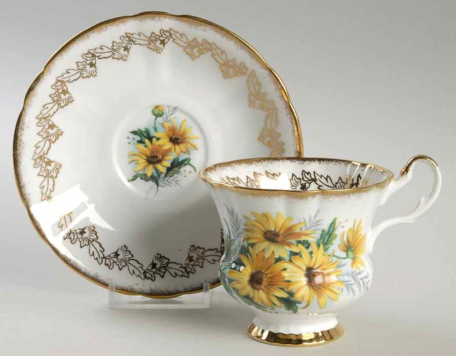 2455-6 Footed Cup & Saucer Set by Windsor (England)-1