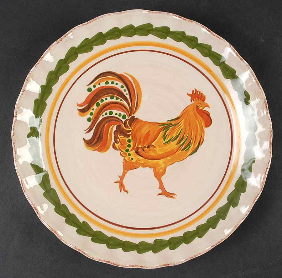 Tuscan Rooster Salad Plate by Williams-Sonoma-1