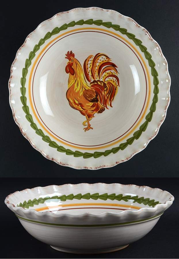 Tuscan Rooster 9" Soup/Pasta Bowl by Williams-Sonoma-1