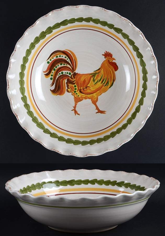Tuscan Rooster 9" Soup/Pasta Bowl by Williams-Sonoma-1
