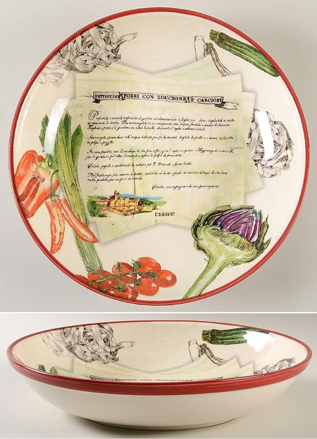 Italian Recipe 13" Round Serving Bowl by Williams-Sonoma-1
