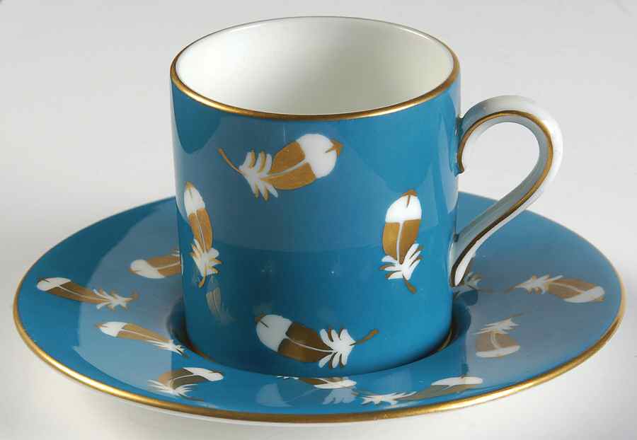 S413 Bond Shape Demitasse Cup and Saucer Set by Wedgwood-1