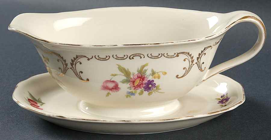 WIG1137 Gravy Boat with Attached Underplate by Winterling - Bavaria-1