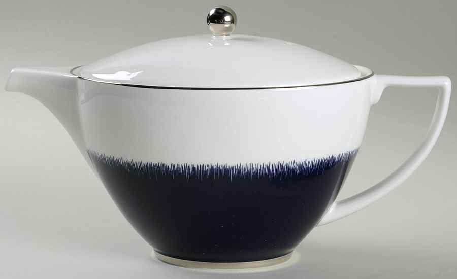 Jasper Conran Navy Fringe Teapot & Lid by Wedgwood-1