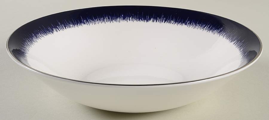 Jasper Conran Navy Fringe Coupe Cereal Bowl by Wedgwood-1
