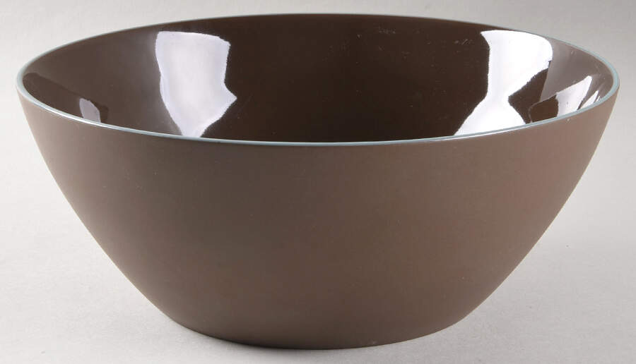 Nature's Canvas Clay (Brown) 9" Salad Serving Bowl by Wedgwood-1