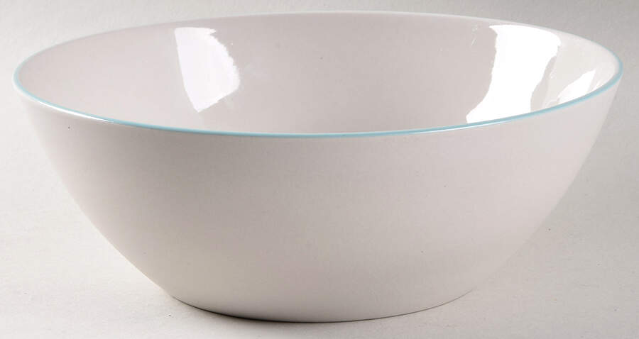 Nature's Canvas Limestone (White) 8" Round Serving Bowl by Wedgwood-1