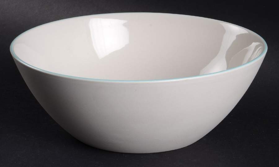 Nature's Canvas Limestone (White) 8" Round Serving Bowl by Wedgwood-1