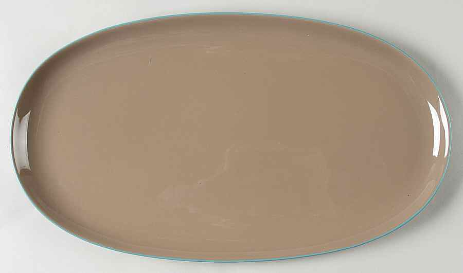 Nature's Canvas Sandstone (Beige) 15" Oval Serving Platter by Wedgwood-1