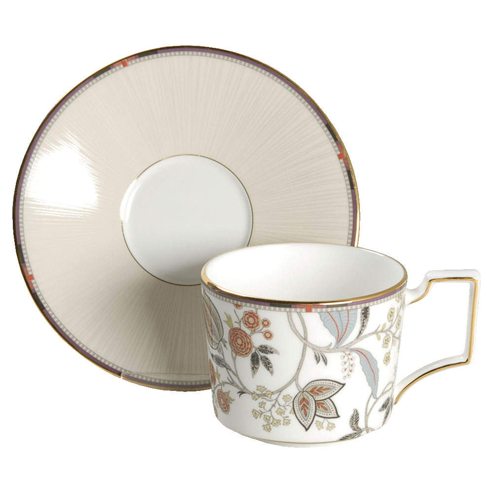 Pashmina Flat Cup & Saucer Set by Wedgwood-1