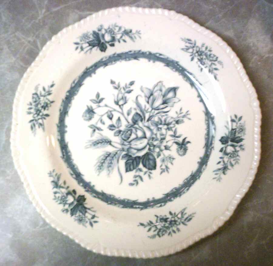 Rosedale Teal Dinner Plate by Wood & Sons-1