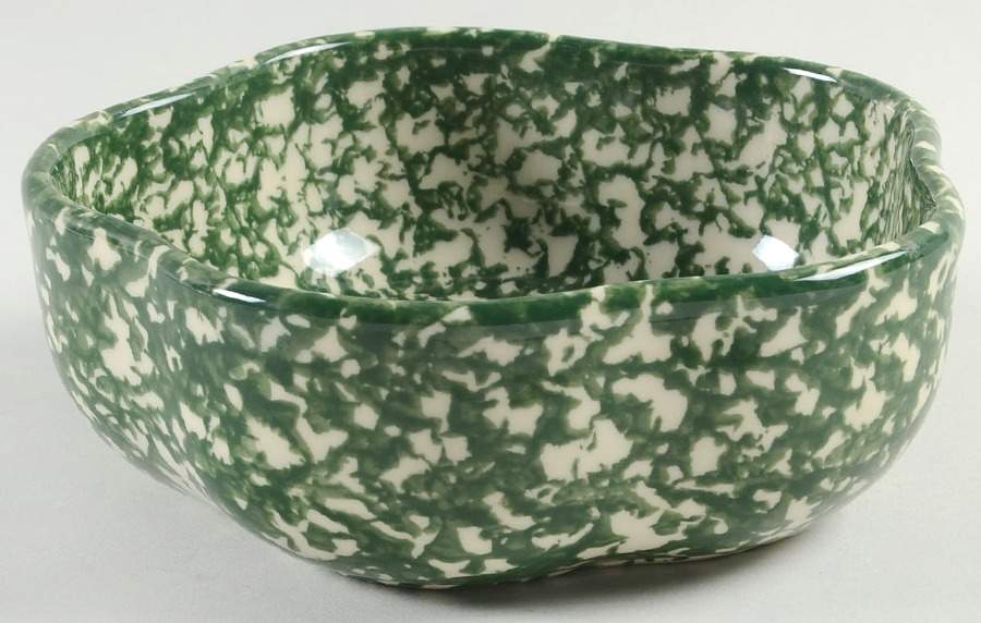 Green Sponge 6" Petal Bowl by Workshop Gerald Henn-1