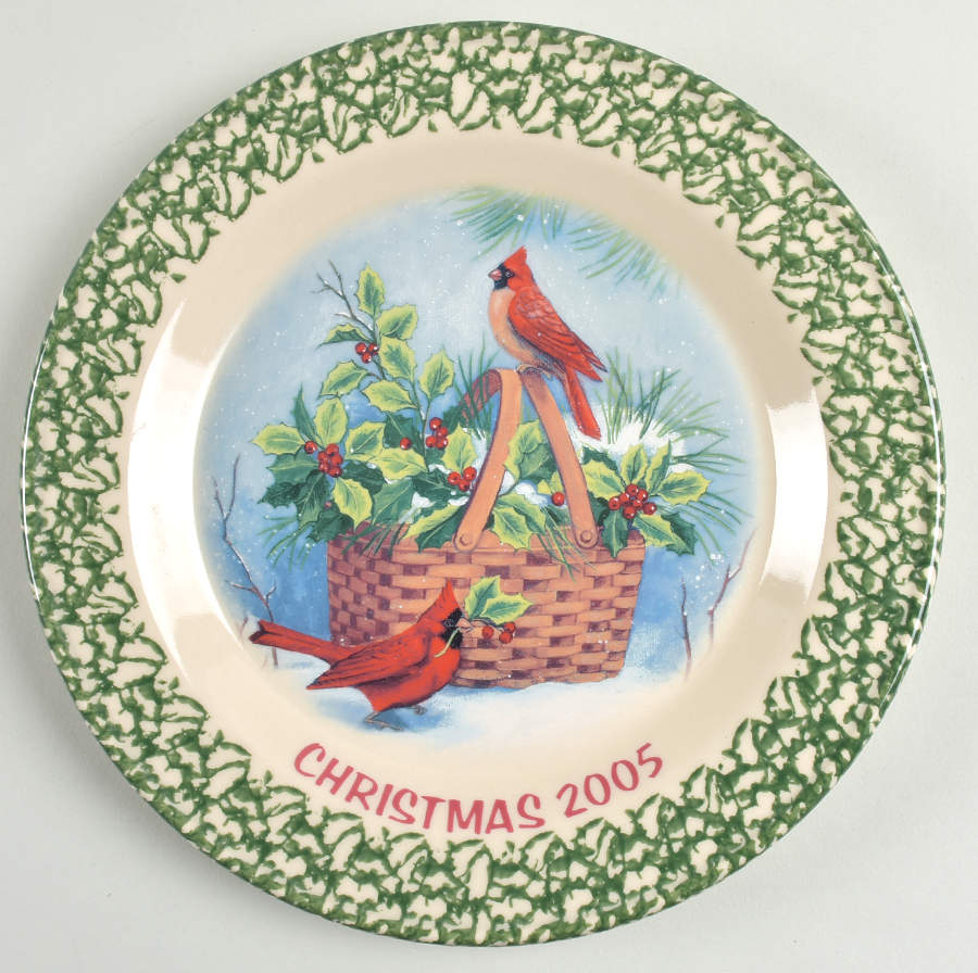 Green Sponge Christmas Dinner Plate by Workshop Gerald Henn-1