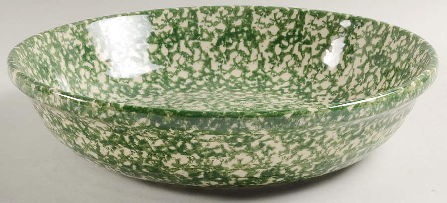 Green Sponge 13" Pasta Serving Bowl by Workshop Gerald Henn-1