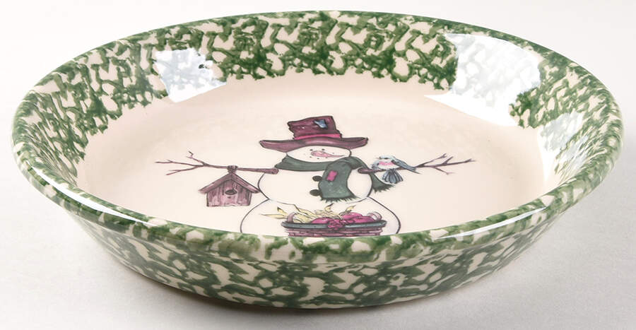 Green Sponge 9" Pie Baking Plate by Workshop Gerald Henn-1
