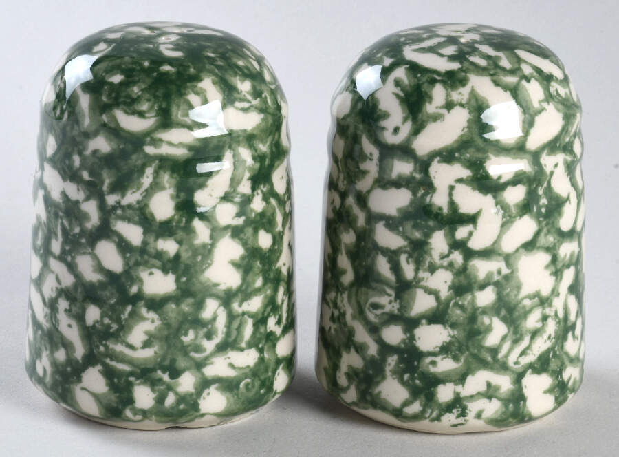 Green Sponge Salt & Pepper Set by Workshop Gerald Henn-1