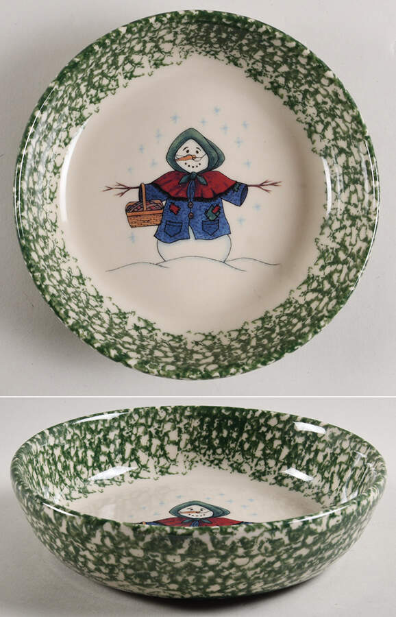 Green Sponge 8" Round Vegetable Bowl by Workshop Gerald Henn-1