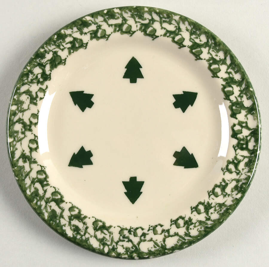 Green Sponge Salad Plate by Workshop Gerald Henn-1