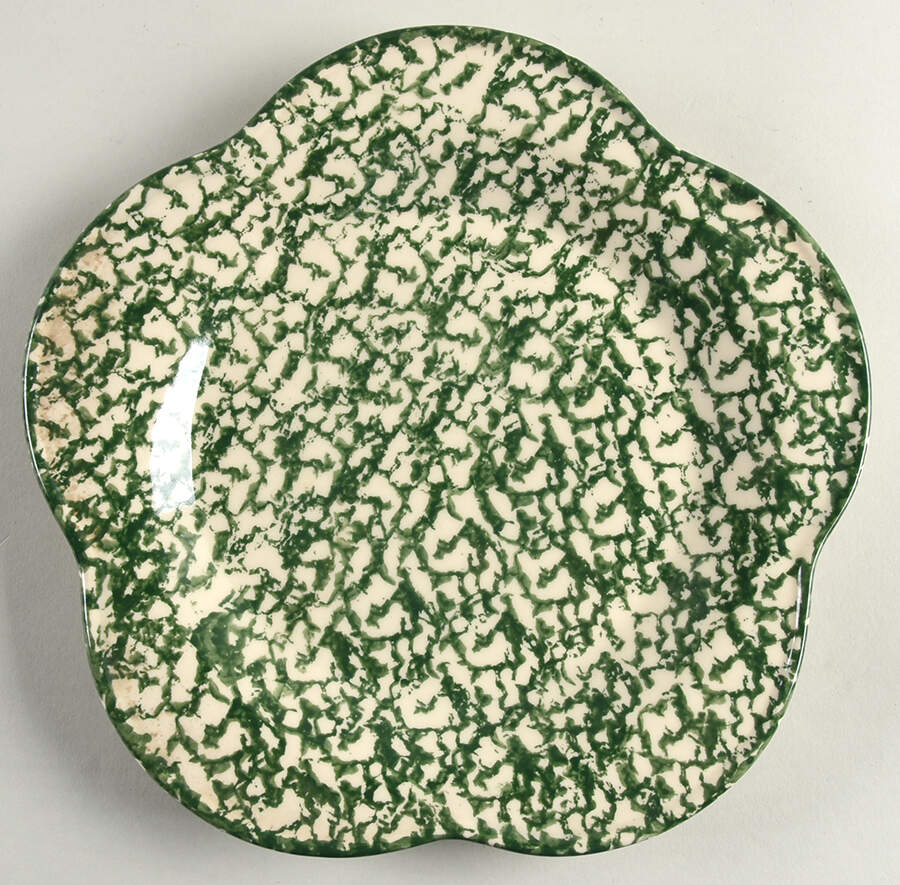 Green Sponge Dinner Plate by Workshop Gerald Henn-1