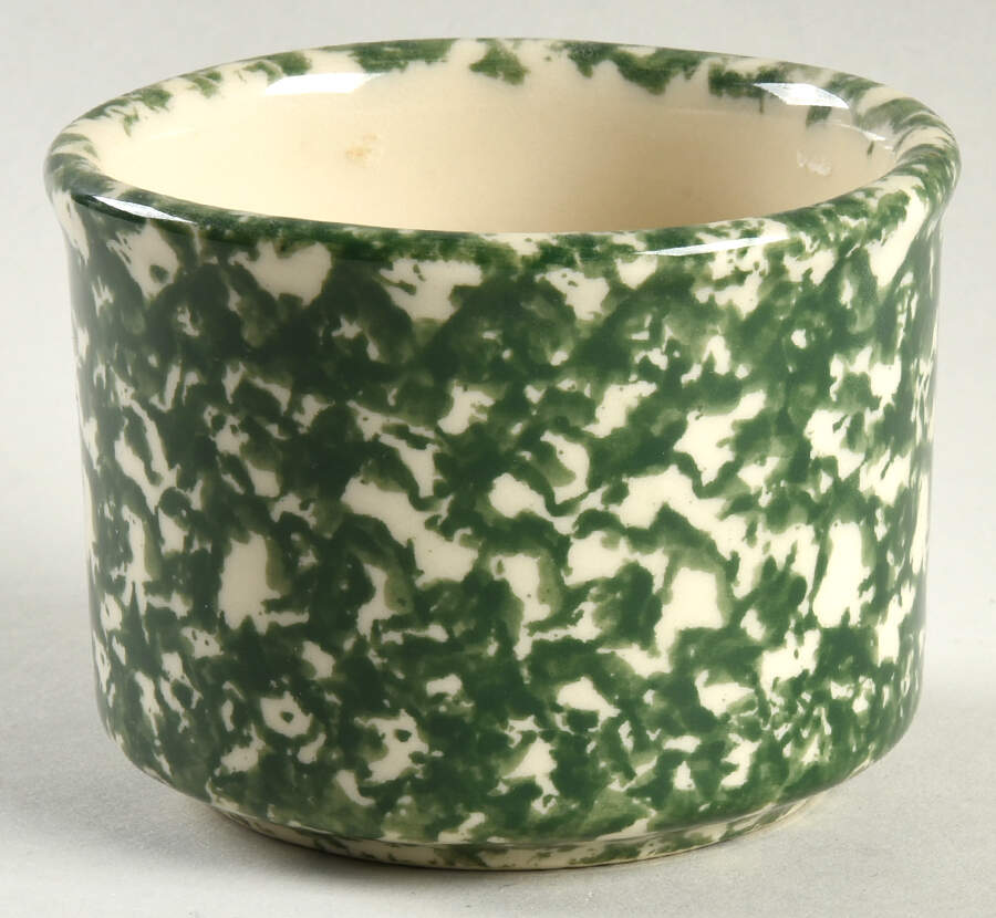 Green Sponge Small Open Crock by Workshop Gerald Henn-1
