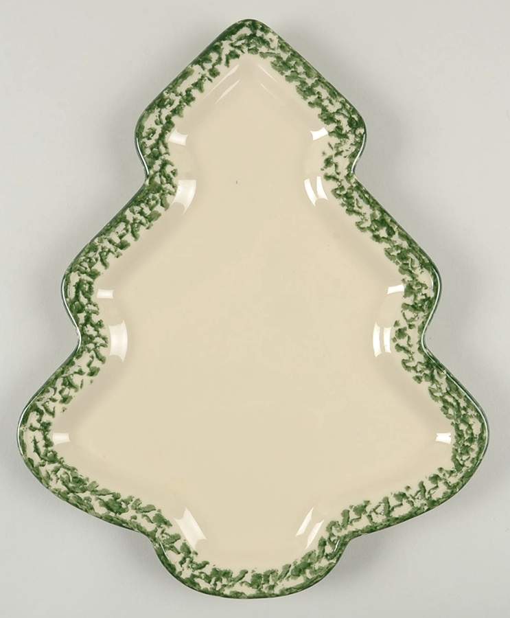 Green Sponge Large Tree Shaped Dish by Workshop Gerald Henn-1