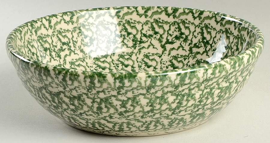 Green Sponge 9" Round Vegetable Bowl by Workshop Gerald Henn-1