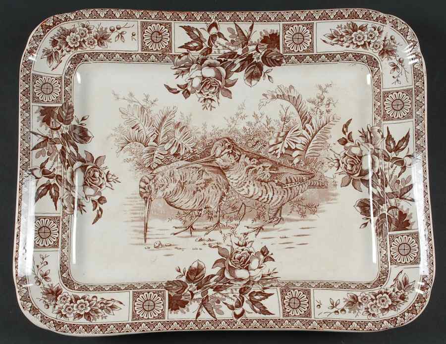 Garfield Brown 15" Rectangular Serving Platter by Wallis Gimson-1